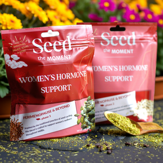 bags of seed the moment hormone support in front of mums 